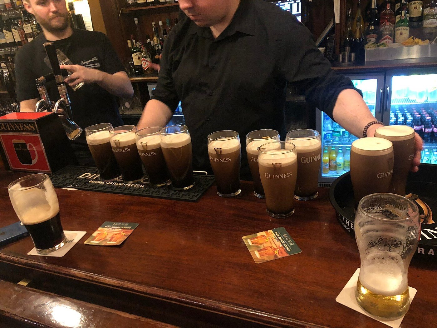 A perfectly poured pint of Guinness at Fitzgerald's of Sandycove